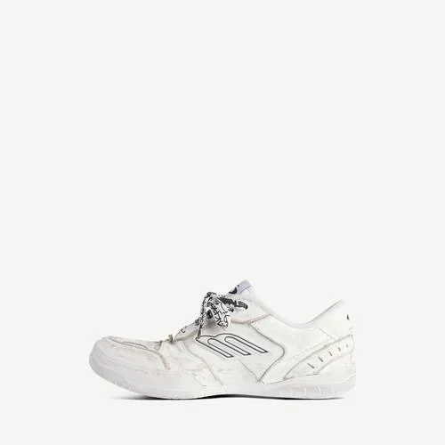 Damen-Sneaker „Hamptons“ in weiß mit mittlerem Used-Look Damen-Sneaker „Hamptons“ in weiß mit mittlerem Used-Look
