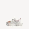 Damen-Sneaker mit Schnürung in 3XL in Weiß/Hellrosa Damen-Sneaker mit Schnürung in 3XL in Weiß/Hellrosa