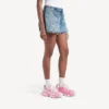 Damen-Sneaker mit „Track“-Stencil-Logo in Rosa/Weiß Damen-Sneaker mit „Track“-Stencil-Logo in Rosa/Weiß