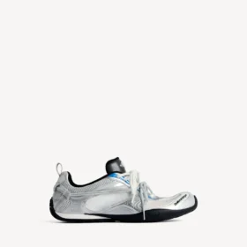 Damen-Sneaker „Radar Gradient Lines“ in Weiß/Grau/Silber/Schwarz/Blau