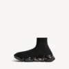 Damen-Sneaker „Speed 2.0“ mit vollständig transparenter Sohle aus recyceltem Strick in Schwarz Damen-Sneaker „Speed 2.0“ mit vollständig transparenter Sohle aus recyceltem Strick in Schwarz