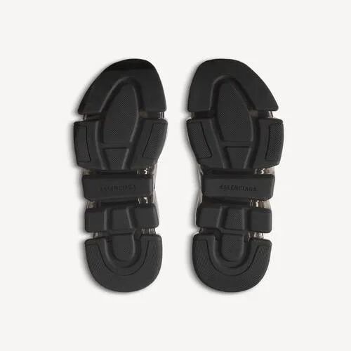 Damen-Sneaker „Speed 2.0“ mit vollständig transparenter Sohle aus recyceltem Strick in Schwarz Damen-Sneaker „Speed 2.0“ mit vollständig transparenter Sohle aus recyceltem Strick in Schwarz