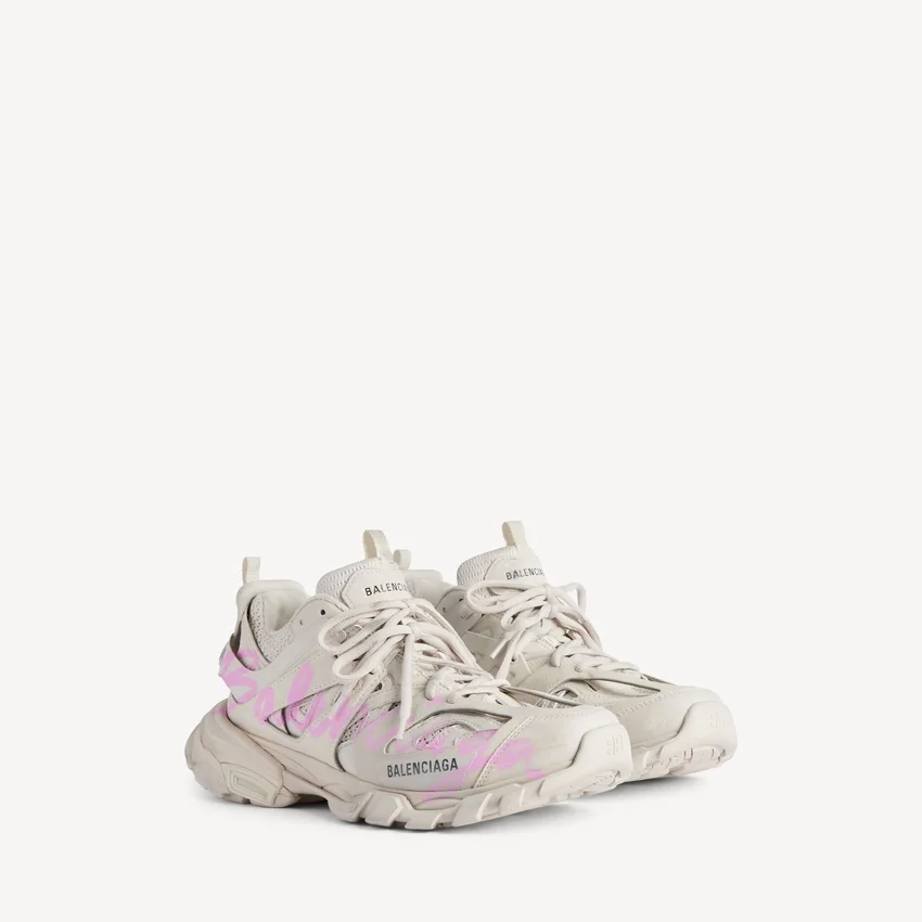 Damen-Sneaker „Track Signature“ in Beige/Rosa Damen-Sneaker „Track Signature“ in Beige/Rosa