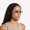 Damen-Sonnenbrille „Gossip Rectangle M“ in Silber Damen-Sonnenbrille „Gossip Rectangle M“ in Silber