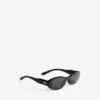 Damen-Sonnenbrille „Nova“ in ovaler Form, schwarz Damen-Sonnenbrille „Nova“ in ovaler Form, schwarz