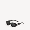 Damen-Sonnenbrille „Nova“ in ovaler Form, schwarz Damen-Sonnenbrille „Nova“ in ovaler Form, schwarz