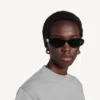 Damen-Sonnenbrille „Nova“ in ovaler Form, schwarz Damen-Sonnenbrille „Nova“ in ovaler Form, schwarz
