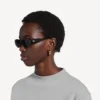 Damen-Sonnenbrille „Nova“ in ovaler Form, schwarz Damen-Sonnenbrille „Nova“ in ovaler Form, schwarz