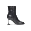 Damen-Stiefel 90 mm „Schwarzes Leder“ 701937WBCR01000