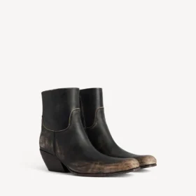 Damen-Stiefeletten „Memphis“ in Schwarz/Beige