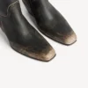 Damen-Stiefeletten „Memphis“ in Schwarz/Beige