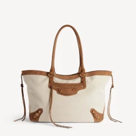 Damen-Strandtasche „Le City“ in Mittelgröße, beige/camel Damen-Strandtasche „Le City“ in Mittelgröße, beige/camel