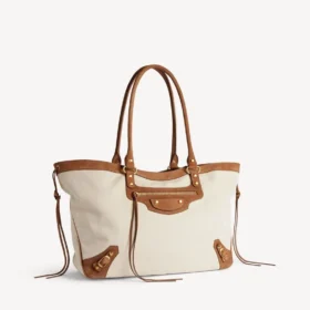 Damen-Strandtasche „Le City“ in Mittelgröße, beige/camel Damen-Strandtasche „Le City“ in Mittelgröße, beige/camel