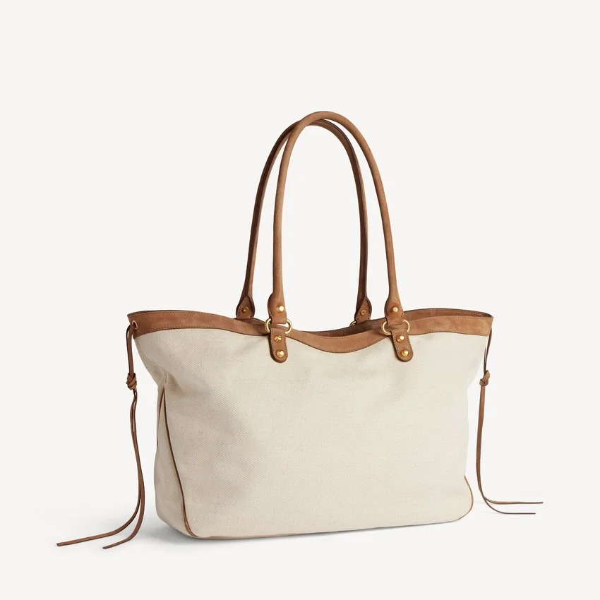 Damen-Strandtasche „Le City“ in Mittelgröße, beige/camel Damen-Strandtasche „Le City“ in Mittelgröße, beige/camel