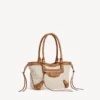 Damen-Strandtasche „Le City“ klein in Beige/Camel Damen-Strandtasche „Le City“ klein in Beige/Camel