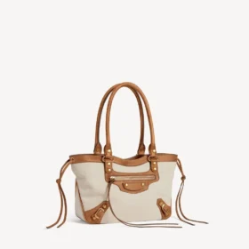 Damen-Strandtasche „Le City“ klein in Beige/Camel Damen-Strandtasche „Le City“ klein in Beige/Camel