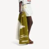 Damen-Strandtuch aus gebürsteter Baumwolle in Khaki