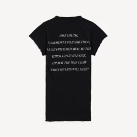 Damen-T-Shirt „The Song of the Highest Tower“ in kleiner Passform, schwarz