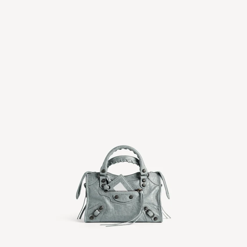 Damen-Tasche „Le City Bag Mini“ in Blaugrau Damen-Tasche „Le City Bag Mini“ in Blaugrau
