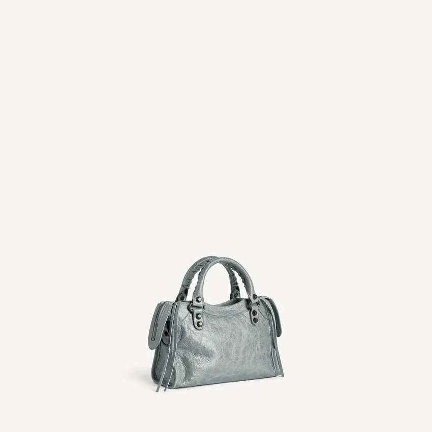 Damen-Tasche „Le City Bag Mini“ in Blaugrau Damen-Tasche „Le City Bag Mini“ in Blaugrau