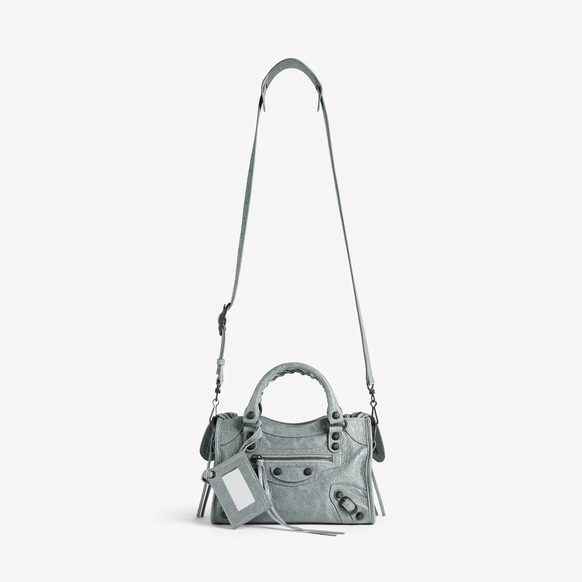 Damen-Tasche „Le City Bag Mini“ in Blaugrau Damen-Tasche „Le City Bag Mini“ in Blaugrau