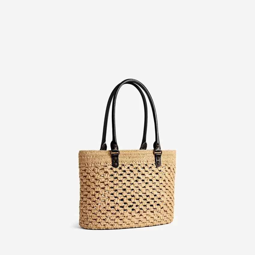 Damen-Tasche „Le City Basket Medium“ in Natur/Schwarz Damen-Tasche „Le City Basket Medium“ in Natur/Schwarz