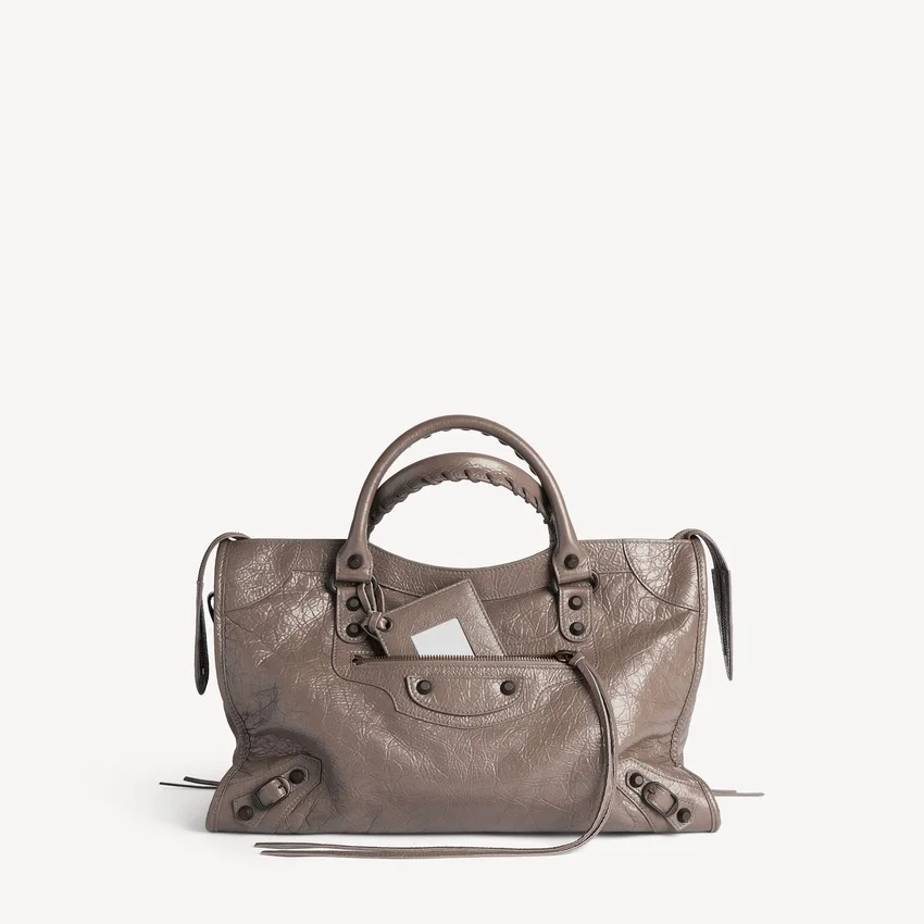Damen-Tasche „Le City“ in Mittelgröße, Farbe „Dark Noix“ Damen-Tasche „Le City“ in Mittelgröße, Farbe „Dark Noix“