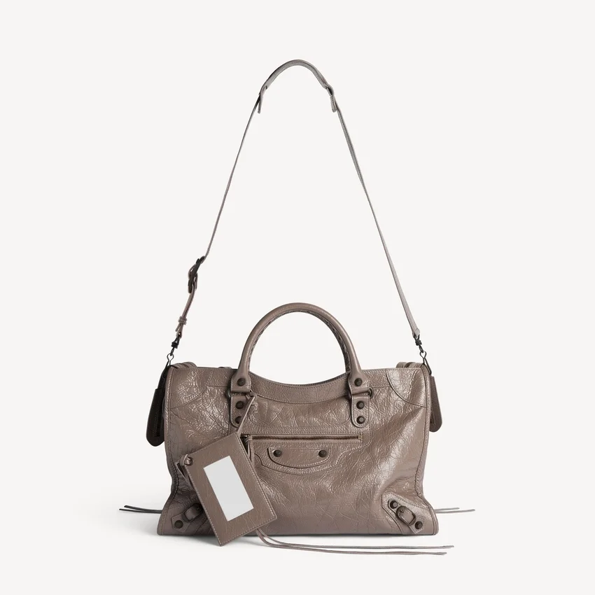 Damen-Tasche „Le City“ in Mittelgröße, Farbe „Dark Noix“ Damen-Tasche „Le City“ in Mittelgröße, Farbe „Dark Noix“