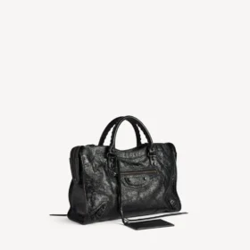 Damen-Tasche „Le City“ in Schwarz, mittelgroß