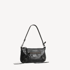 Damen-Tasche „Le City“ mit Riemen in Schwarz