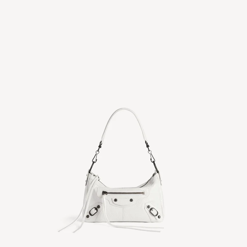 Damen-Tasche „Le City Moto Mini“ in Optic White Damen-Tasche „Le City Moto Mini“ in Optic White