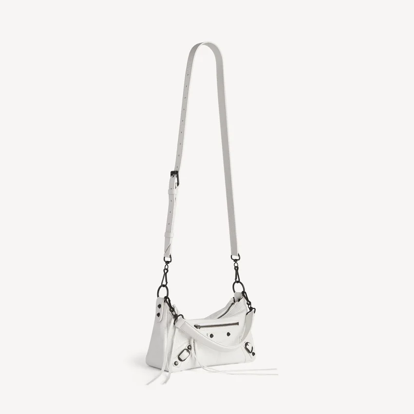 Damen-Tasche „Le City Moto Mini“ in Optic White Damen-Tasche „Le City Moto Mini“ in Optic White