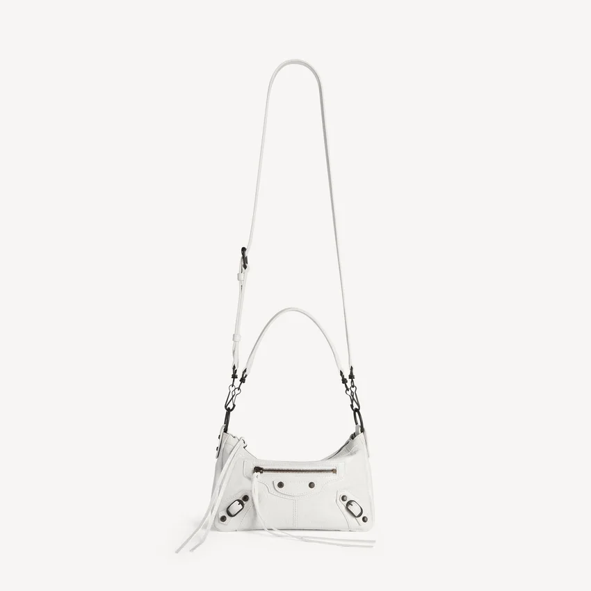 Damen-Tasche „Le City Moto Mini“ in Optic White Damen-Tasche „Le City Moto Mini“ in Optic White