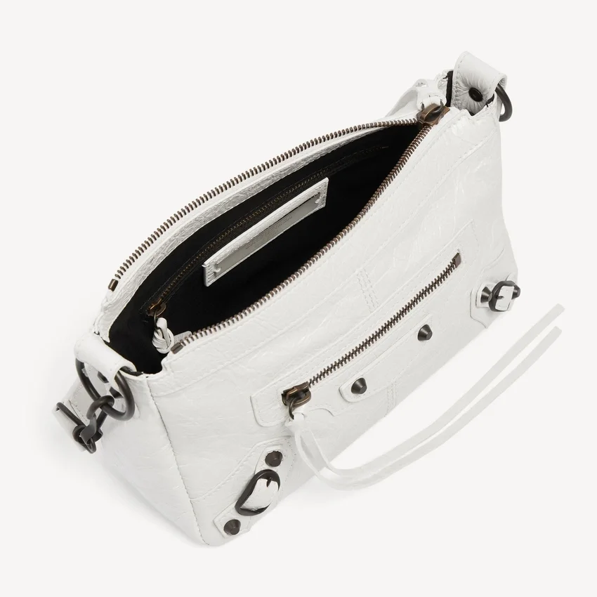 Damen-Tasche „Le City Moto Mini“ in Optic White Damen-Tasche „Le City Moto Mini“ in Optic White
