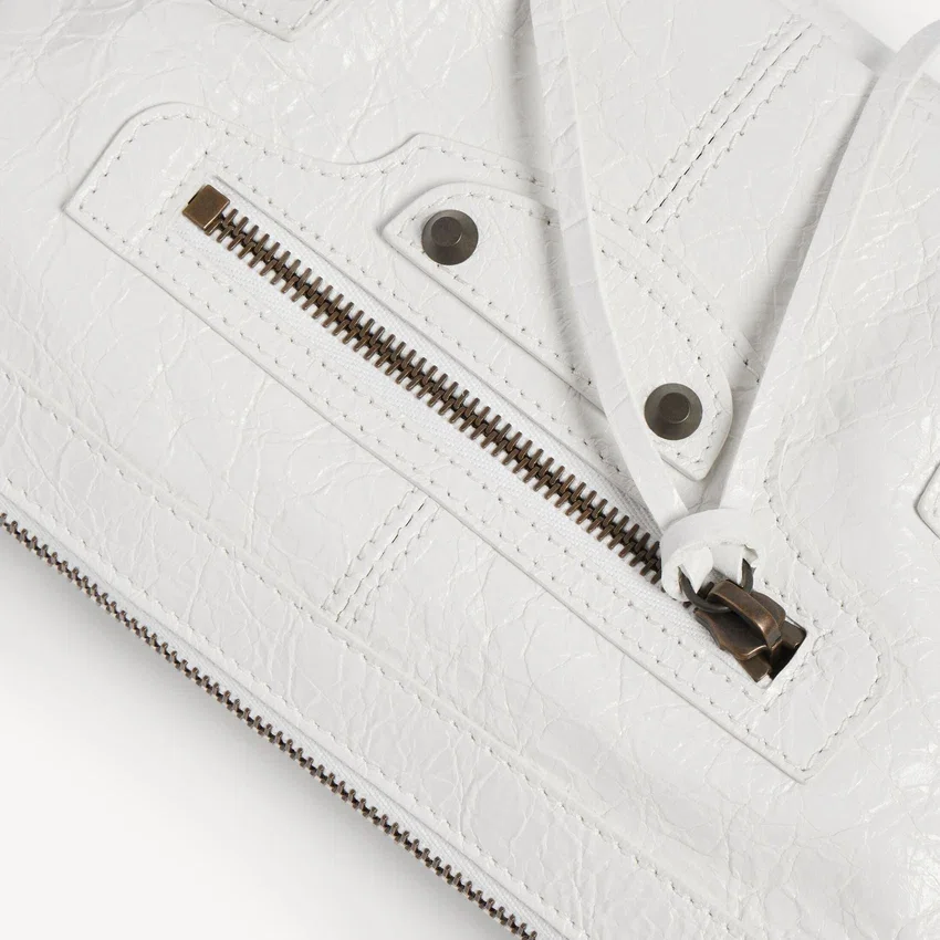 Damen-Tasche „Le City Moto Mini“ in Optic White Damen-Tasche „Le City Moto Mini“ in Optic White