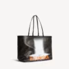 Damen-Tasche „Select“, groß, in Schwarz/Orange