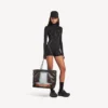 Damen-Tasche „Select“, groß, in Schwarz/Orange