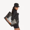 Damen-Tasche „Select“, groß, in Schwarz/Orange