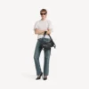 Damen-Umhängetasche „Le Cagole“, klein, in Schwarz