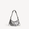 Damen-Umhängetasche „Le Cagole“, klein, in Silber