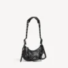 Damen-Umhängetasche „Le Cagole“ XS in Schwarz Damen-Umhängetasche „Le Cagole“ XS in Schwarz