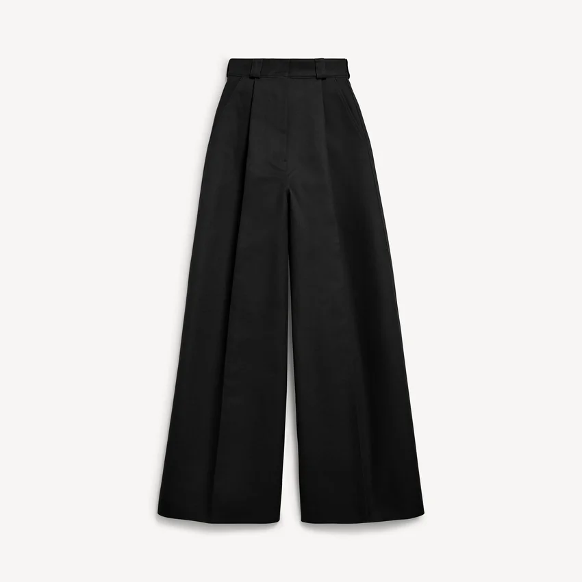 Damenhose mit hoher Taille in Schwarz Damenhose mit hoher Taille in Schwarz