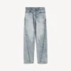 Damenjeans mit verdrehten Nähten in Bleach Light Blue Damenjeans mit verdrehten Nähten in Bleach Light Blue