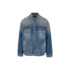 Denim-Jacke mit Emblem-Aufnäher auf der Rückseite „Blue“ 697781TBP484455