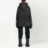 Denim-Jacke mit Kapuze und Knopfleiste im Bleach-Look „Schwarz“ 724653TNW541129