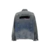 Denim-Jacke mit Knopfleiste und Bleach-Effekt „Blue“ 724651THW254245
