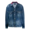Denim-Jacke mit Logo am Kragen „Blau“ 571324TCW032340