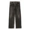 Denim-Trompe-L’œil-Hose „Black“ 751503TOL991000