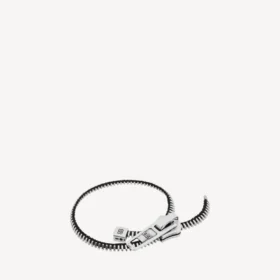DIY-Reißverschluss-Armband in glänzendem Silber/Antiksilber/Schwarz