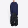 Double B Highneck-Strickpullover aus Wolle „Blue“ 682010T16274011